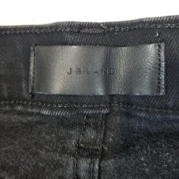 J Brand Jeans Mens 32 Black Mick Tycho Skinny Slim Stretch Frayed Hem Denim USA - Picture 3 of 12
